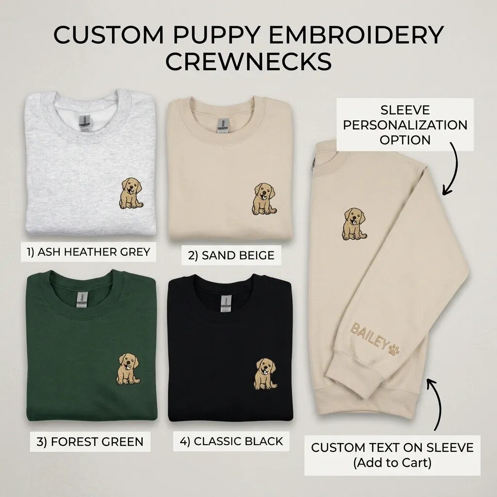 Color Options & Sleeve Customization Slide