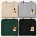Shih Tzu Halloween sweatshirt in Sand, Sport Grey, Forest Green and Black